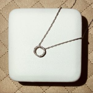 1/10 Diamond Circle Necklace